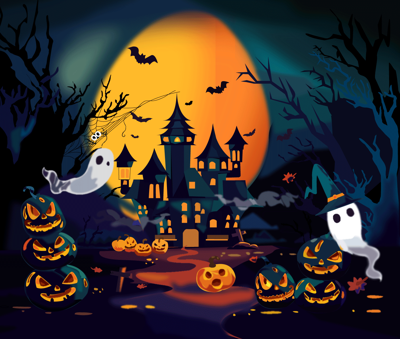 Creepy Halloween app book book cover branding cover design graphic design halloween illustration logo typography ui ux vector