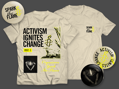 Unused Merch #2 activism bold candle change flame layered merch peace screen shirt support