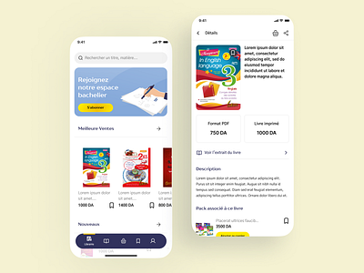 El mouyassir - Book Selling App booksellingapp educationalbooks ui ux