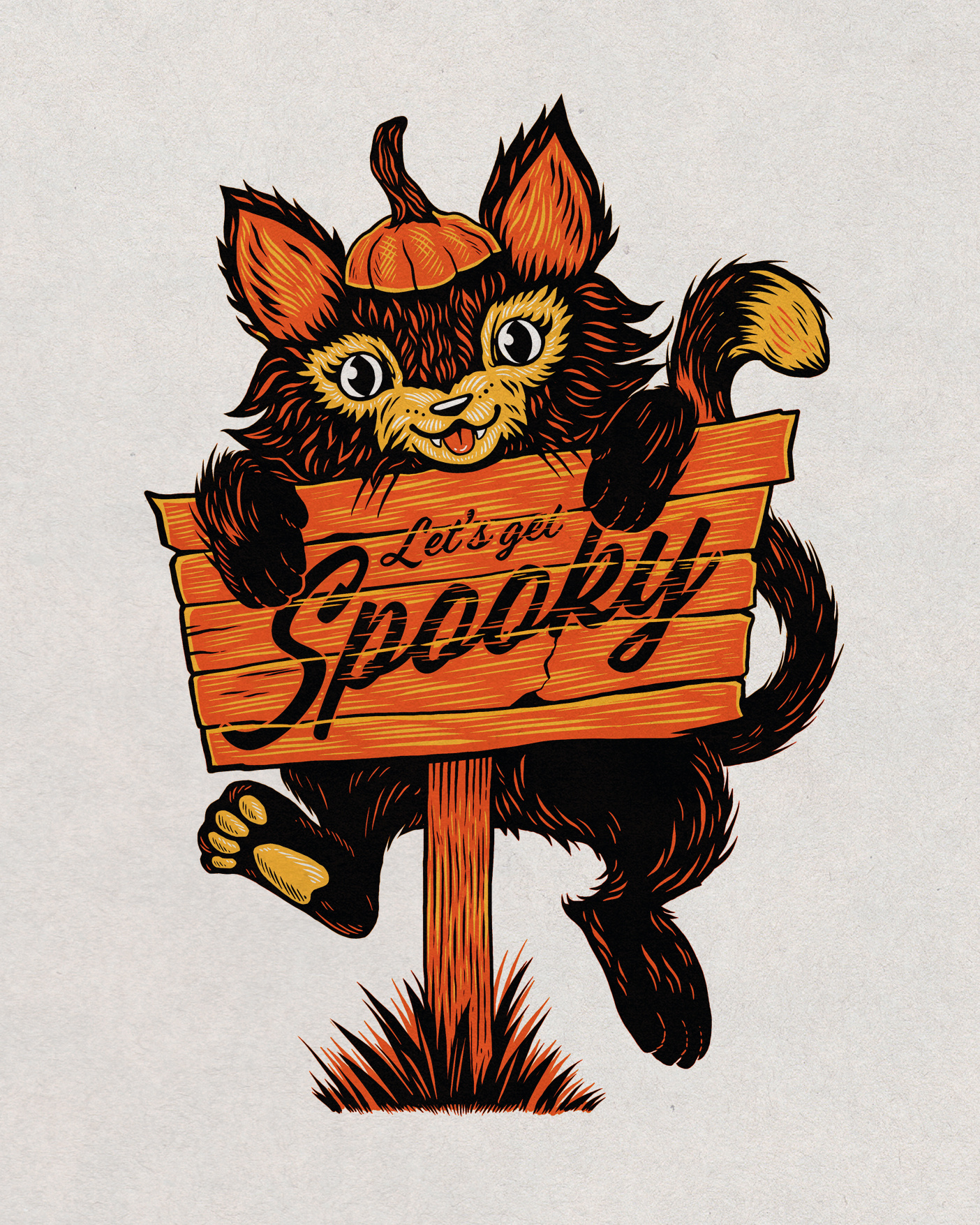 WEENZINE 10 cat cute drawing halloween illustration pumpkin spooky spooky art zine