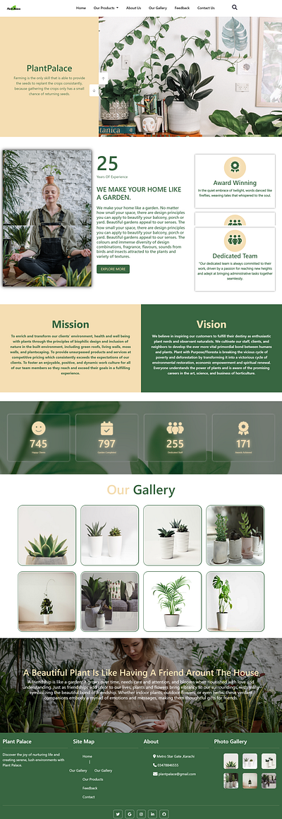 Plant Palace addtocart adobe bootstrap canva css e commerce ecommercestore figma html javascript jquery plant reactjs responsive store ui uxui vscode web design website