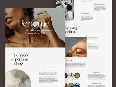 PARFUME | long read design aesthetic article concept design longread minimalistic ui uxui web