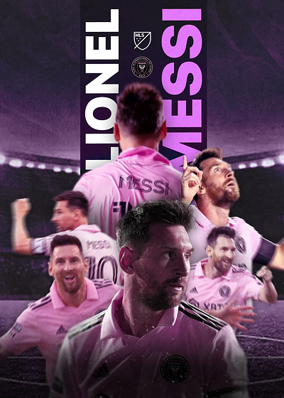 Messi Collage Art artwork graphic design poster