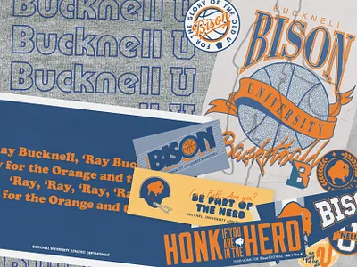 Tiny Buffalo x Bucknell basketball branding collage college collegiate design football graphic design old school pennsylvania retro sports throwback tiny buffalo vintage