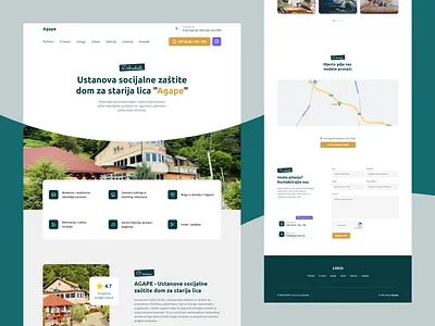 Agape - Elderly Care Landing Page Website clean elderly care graphic design landing modern ui ux website