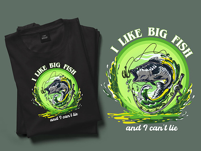 Fishing Bass Tshirt designs, themes, templates and downloadable graphic  elements on Dribbble