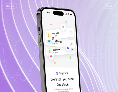 CrispTime app app design design figma ios mobile mobile app task task management time time management ui uiux user interface