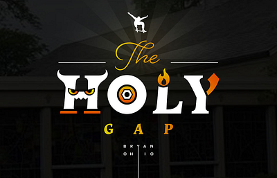 The Holy Gap cross devil fire holy motion design motion graphics ohio ollie skateboard skateboarding typography wheel