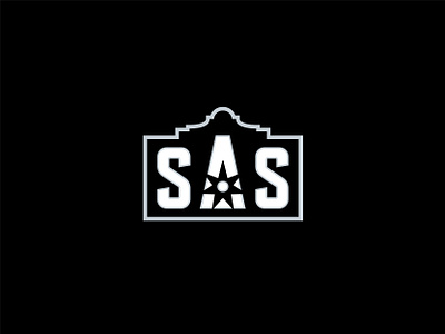 San Antonio Spurs (Alt. Logo) a logo alamo basketball black david robinson design gray logo nba s logo san antonio san antonio spurs sas sas logo silver spur spurs star tim duncan white