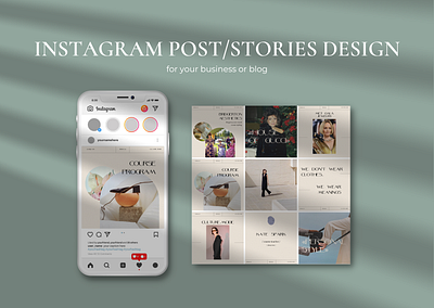 INSTAGRAM POST, STORIES, TEMPLATE DESIGN instagram instagram template post design stories design