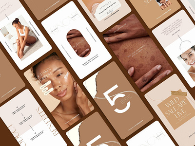 Skincare Instagram Story Templates graphic design
