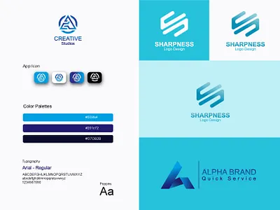 App Icon Design, Letter Logo, Brand Guide Lines a letter logo app design app icon brand guidelines brand identity branding business logo creative custom design design flat logo graphic design logo minimal modern logo print design print ready s letter logo teach logo vector