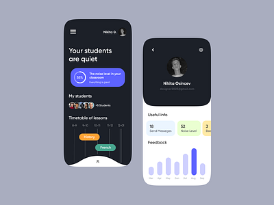 Education mobile app app design english ios learn mobile phone statistic study ui ux