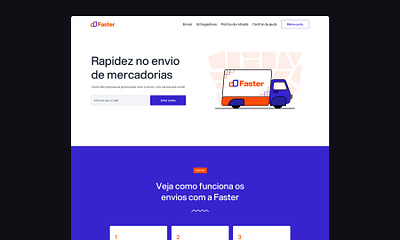 Faster - A concept project SaaS for shipping orders - Part 2 fintech illustration saas startup ui webapp webdesign webflow website