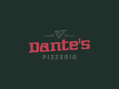 Dante's Pizzeria logo pizza