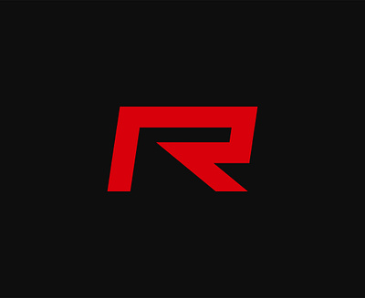 Red R branding logo minimal r r logo red r typography