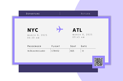 #DailyUI 024 : Boarding Pass