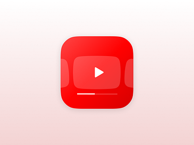 Youtube - App icon redesign concept #7 - large app branding design graphic design logo ui