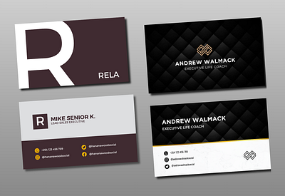 Business Cards Layout Design brand identity branding business card graphic design small business social media flyer design
