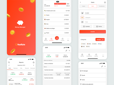 Money Manager App app finance mobile ui