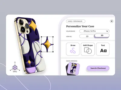 Customize Product - Daily UI #33 3d customize product ui visual design