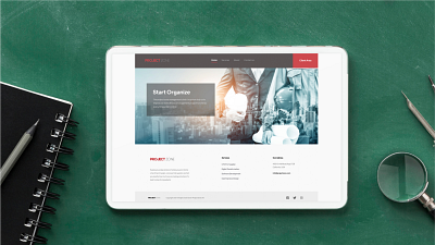 Project zone, Website UI Design