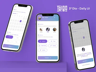 Agendamento de Serviço app design figma mobile pet services ui