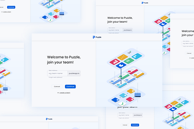 Puzzle app design branding digital product design logo ui ux uxui website design