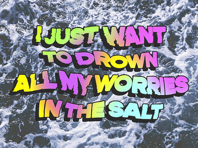 In The Salt collage typography