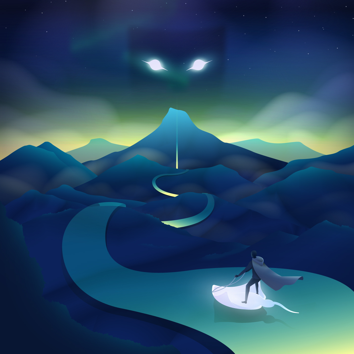 Resolve abstract digitalart futuristic gradient graphic design illustration neon retro