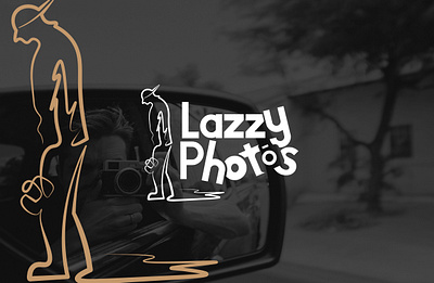 Lazzy Photos branding graphic design logo logo design