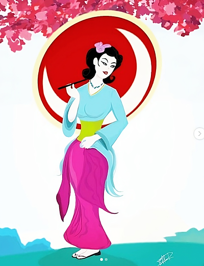 Geisha book branding chara character design design geisha graphic design illustration japan