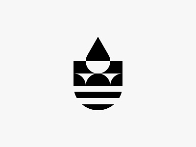 Jetty abstract icon logo modern shield simple water wave