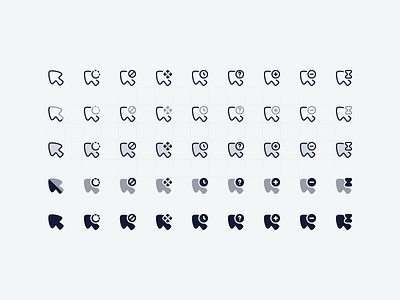 Cursor Icons bulk cursor cursor icon cursor icons cursor move cursor progress cursor selection duo tone icon icon library icon pack icon set iconography icons interface design solid stroke two tone ui ui design