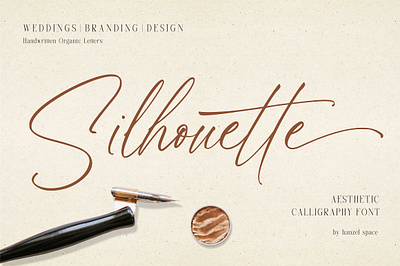 Silhouette - Aesthetic Calligraphy elegant font ligatures
