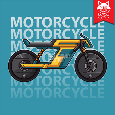 VEHICLE CONCEPT 6 art cartoon design illustration motor motorbike motorcycle vector