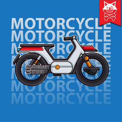 VEHICLE CONCEPT 9 animation art branding cartoon graphic design logo motion graphics motor motorbike motorcycle vector