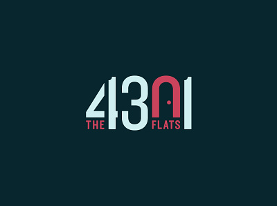 The 4301 Flats branding graphic design logo