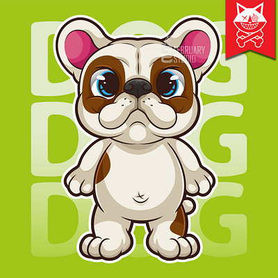 BULLDOG CARTOON animals bulldog cartoon dog icon vector