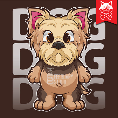 DOG CARTOON CONCEPT 1 avatar cartoon cute dog hair illustration paw pet vector