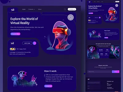 Virtual Reality Website Design, ui ui design ux design virtual reality website virtual reality website design vr website
