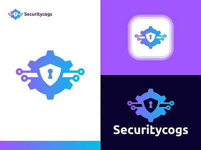 security cogs logo design, modern logo, brand identity, branding abstract logo brand brand identity branding business logo cogs creative logo cybersecurity icon logo logo design logo designer logotype mark minimalist logo modern logo security symbol typography vector