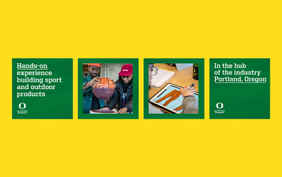 University of Oregon Social Assets for Study College animation branding design socials