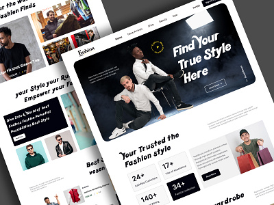 Man Fashion Style - Ecommerce Landing Page (Full) apparel beauty clean clothes clothing brand clothing company ecommerce fashion fashionblogger landing page modern online shop product shirt shop store streetwear style summer wear