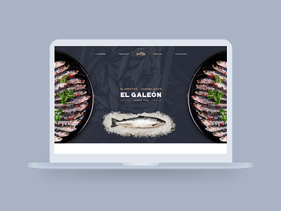 El Galeón Web Design branding fish shop graphic design ui web