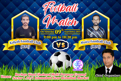 Social Media Post flyer football match graphic design match poster social media post