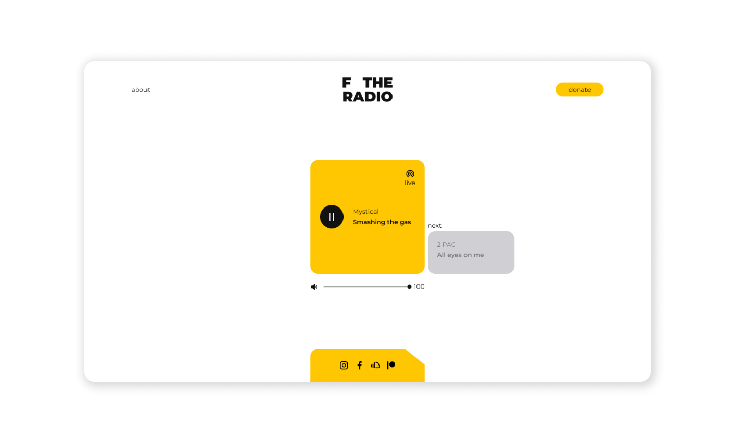 Online Radio Station Website Redesign design logo typography ui ux