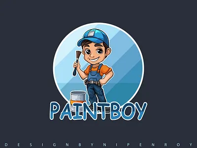Paintboy Cartoon mascot logo brand designer brand identity branding cartoon logo cartoon mascot logo creative logo graphic design logo logo concept logo design logo designer logo inspiration logo mark logo process logo type logoroom logos logotipo mascot logo professional logo