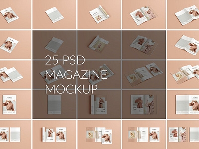 A4 / A5 Magazine / Brochure Mockup fashion brochure