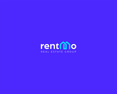 RENTMO REAL ESTATE WORDMARK LOGO apartment architect architecture build building capital construction corporate cottage devlopment home house investment mortgage property real estate realty rental residential roof